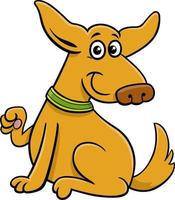 cartone animato sorridente cane comico animale personaggio vettore