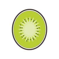 Kiwi vettore su bianca sfondo. Kiwi simbolo. logo design.