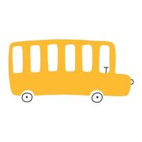 bambini scuola autobus. mano disegnato luminosa macchina. vettore illustrazione