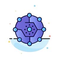 calcolo calcolo Condividere connettività Rete Condividere astratto piatto colore icona modello vettore