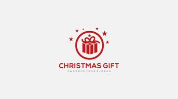Natale regalo logo simbolo modello design vettore