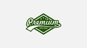 premio monogramma logo design modello illustrazione vettore