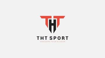 tht sport icona vettore logo design illustrazione