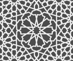 islamico modello . senza soluzione di continuità Arabo geometrico modello, est ornamento, indiano ornamento, persiano motivo, 3d. infinito struttura può essere Usato per sfondo, modello riempie, ragnatela pagina sfondo . vettore