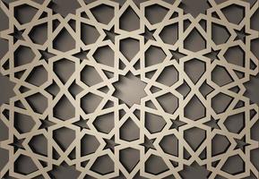 sfondo con 3d senza soluzione di continuità modello nel islamico stile . , Arabo geometrico est ornamento , persiano motivo . vettore