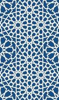 blu islamico modello . senza soluzione di continuità Arabo geometrico modello, est ornamento, indiano ornamento, persiano motivo, 3d. infinito struttura può essere Usato per sfondo, modello riempie, ragnatela pagina sfondo . vettore