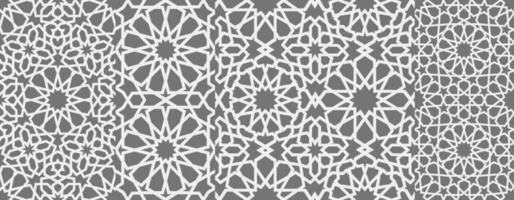 islamico ornamento vettore , persiano motivo . 3d Ramadan islamico il giro modello elementi . geometrico circolare ornamentale Arabo simbolo vettore eps 10