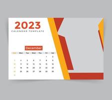 scrivania calendario modello per nuovo anno 2023 vettore