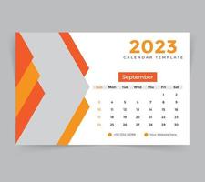 scrivania calendario modello per nuovo anno 2023 vettore