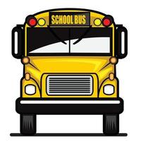 illustrazione vettoriale di scuolabus
