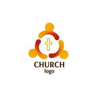 religioso logo con cristiano elementi per marchio, vettore