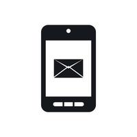 smartphone con e-mail simbolo su il schermo icona vettore