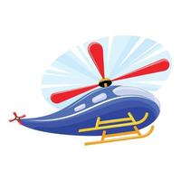 rc giocattolo elicottero icona, cartone animato stile vettore