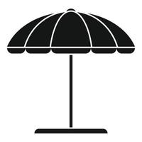 spiaggia ombrello icona, semplice stile vettore