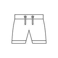 Uomini pantaloncini icona, schema stile vettore