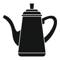 caffè pentola icona, semplice stile vettore