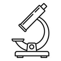 orologio riparazione microscopio icona, schema stile vettore