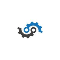 Ingranaggio Tech logo immagini vettore