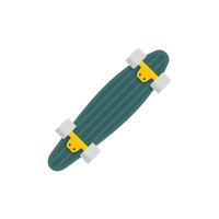 sotto longboard icona, piatto stile vettore