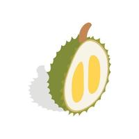 durian icona, isometrico 3d stile vettore