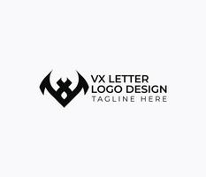 attività commerciale aziendale astratto vx lettera logo design vettore