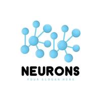 neurone logo, molecola logo disegno, vettore e, modello illustrazione