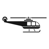 Bagnino elicottero icona, semplice stile vettore
