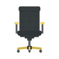 del desktop sedia icona, piatto stile vettore