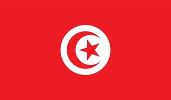 tunisia bandiera Immagine vettore