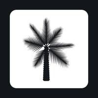 Data palma albero icona, semplice stile vettore