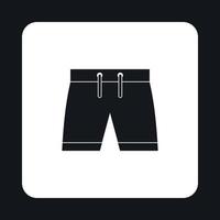 pantaloncini per nuoto icona, semplice stile vettore