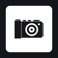 telecamera icona nel semplice stile vettore