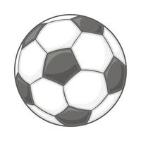 calcio palla icona, cartone animato stile vettore