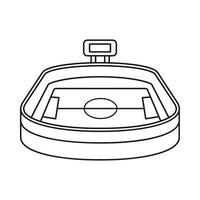 stadio icona nel schema stile vettore