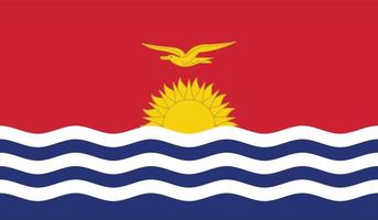 kiribati bandiera Immagine vettore