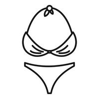 reggiseno costume da bagno icona, schema stile vettore