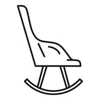 moderno a dondolo sedia icona, schema stile vettore