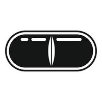 dose capsula pillola icona, semplice stile vettore