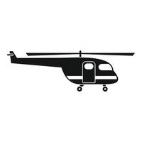 salvare elicottero icona, semplice stile vettore