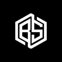 bs lettera logo design nel illustrazione. vettore logo, calligrafia disegni per logo, manifesto, invito, eccetera.
