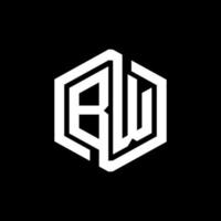 bw lettera logo design nel illustrazione. vettore logo, calligrafia disegni per logo, manifesto, invito, eccetera.