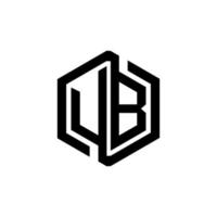 ub lettera logo design nel illustrazione. vettore logo, calligrafia disegni per logo, manifesto, invito, eccetera.