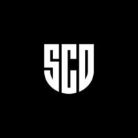 scd lettera logo design nel illustrazione. vettore logo, calligrafia disegni per logo, manifesto, invito, eccetera.