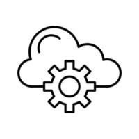 icona del vettore di cloud computing