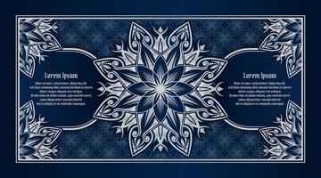 lusso ornamentale mandala, vettore design