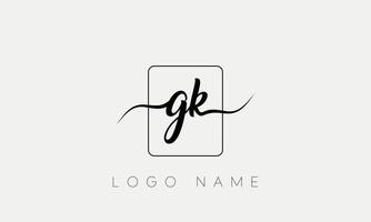 grafia lettera gk logo professionista vettore file professionista vettore professionista vettore