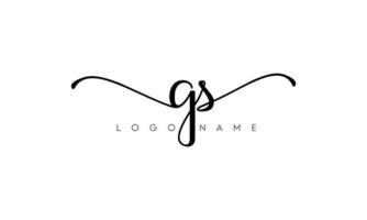 grafia lettera gs logo professionista vettore file professionista vettore professionista vettore