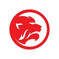 illustrazione di immagini del logo del leone vettore