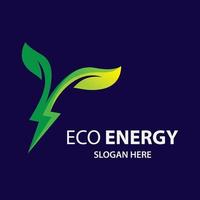 immagini del logo eco energia vettore