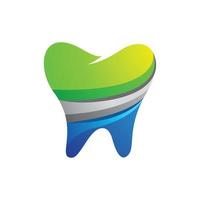 immagini del logo di cure odontoiatriche vettore
